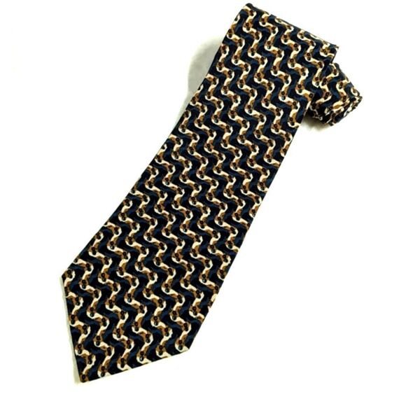 Vintage Men's Silk Tie From "Tie Tree of California"- Abstract Motif - Picture 3 of 10